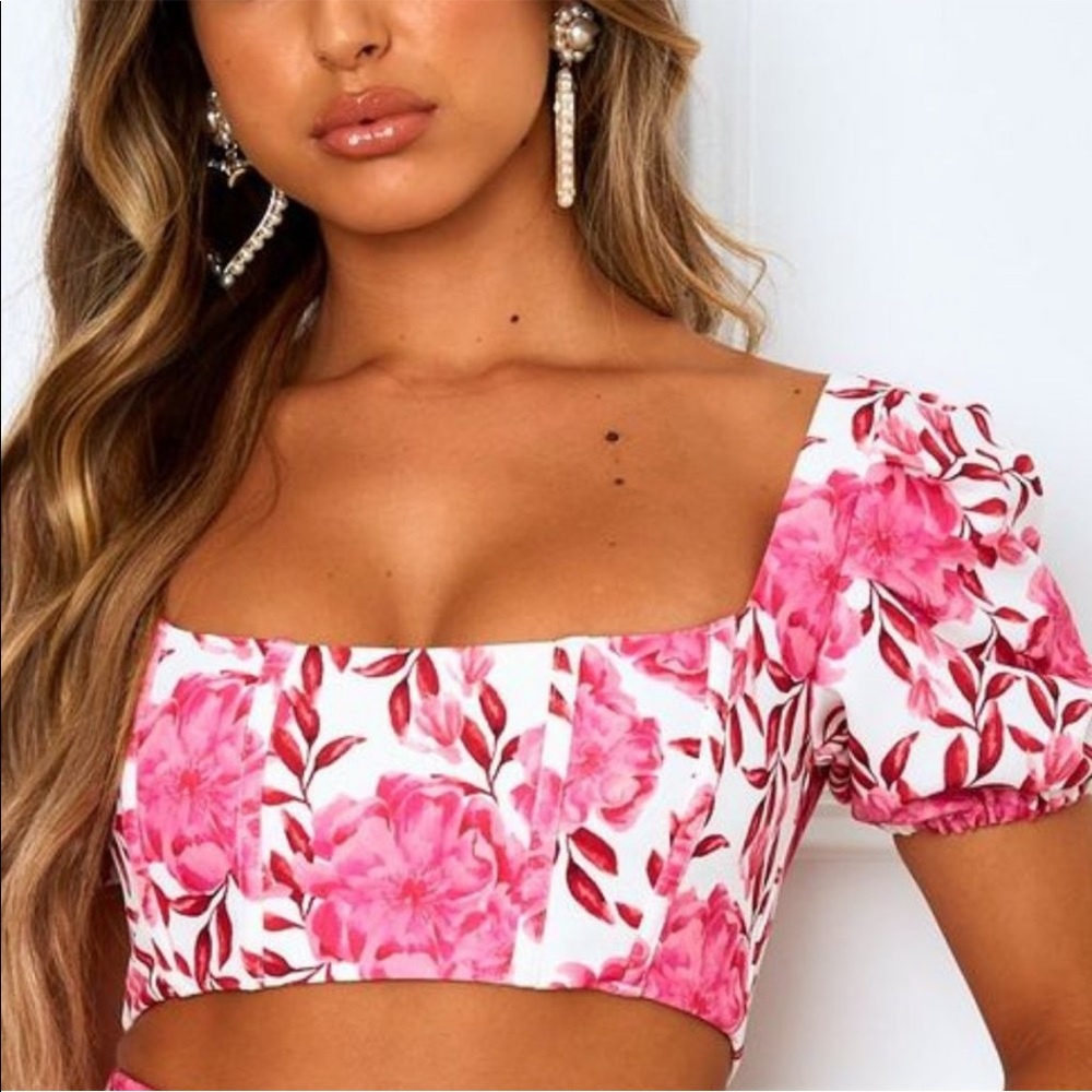 White Fox Boutique primrose crop top